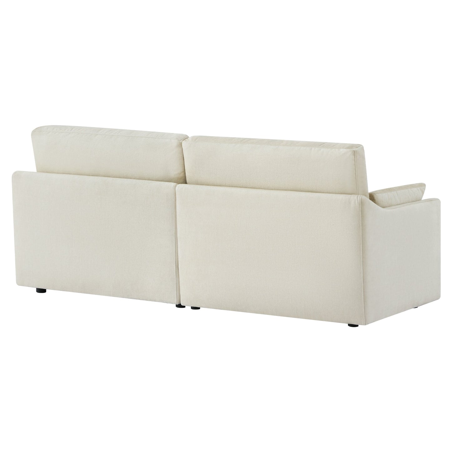 Modular Sofa in Soft Fabric with Two Seats
