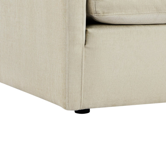 Modular Sofa in Soft Fabric with Two Seats