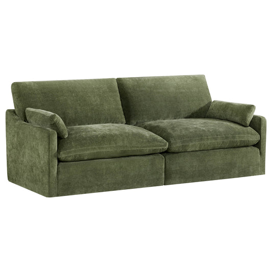 Modular Sofa in Soft Fabric with Two Seats