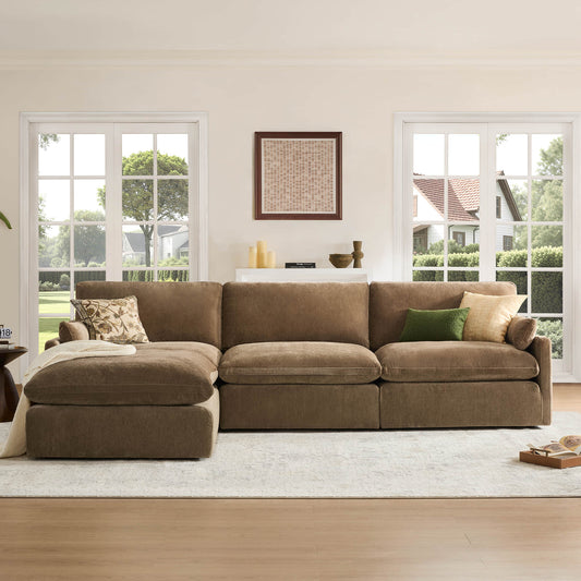 Modular Sofa Pit Sectional in Kenna Design for 6 Seats