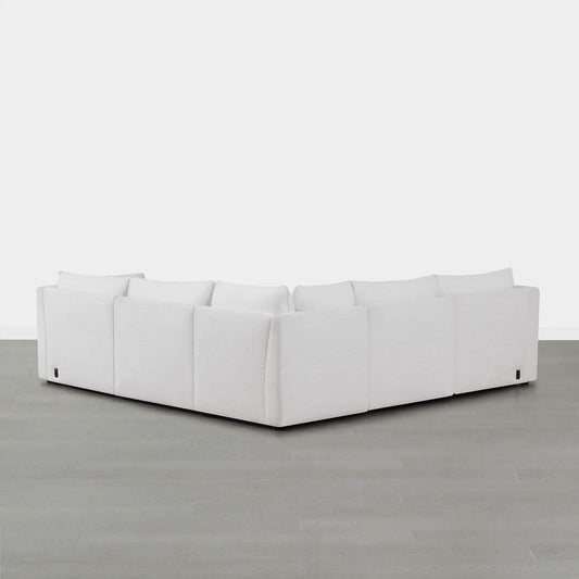 Modular Sofa Set in Feather with Electric Footrests