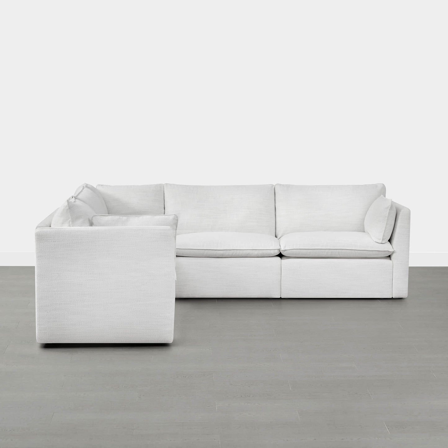 Modular Sofa Set in Feather with Electric Footrests