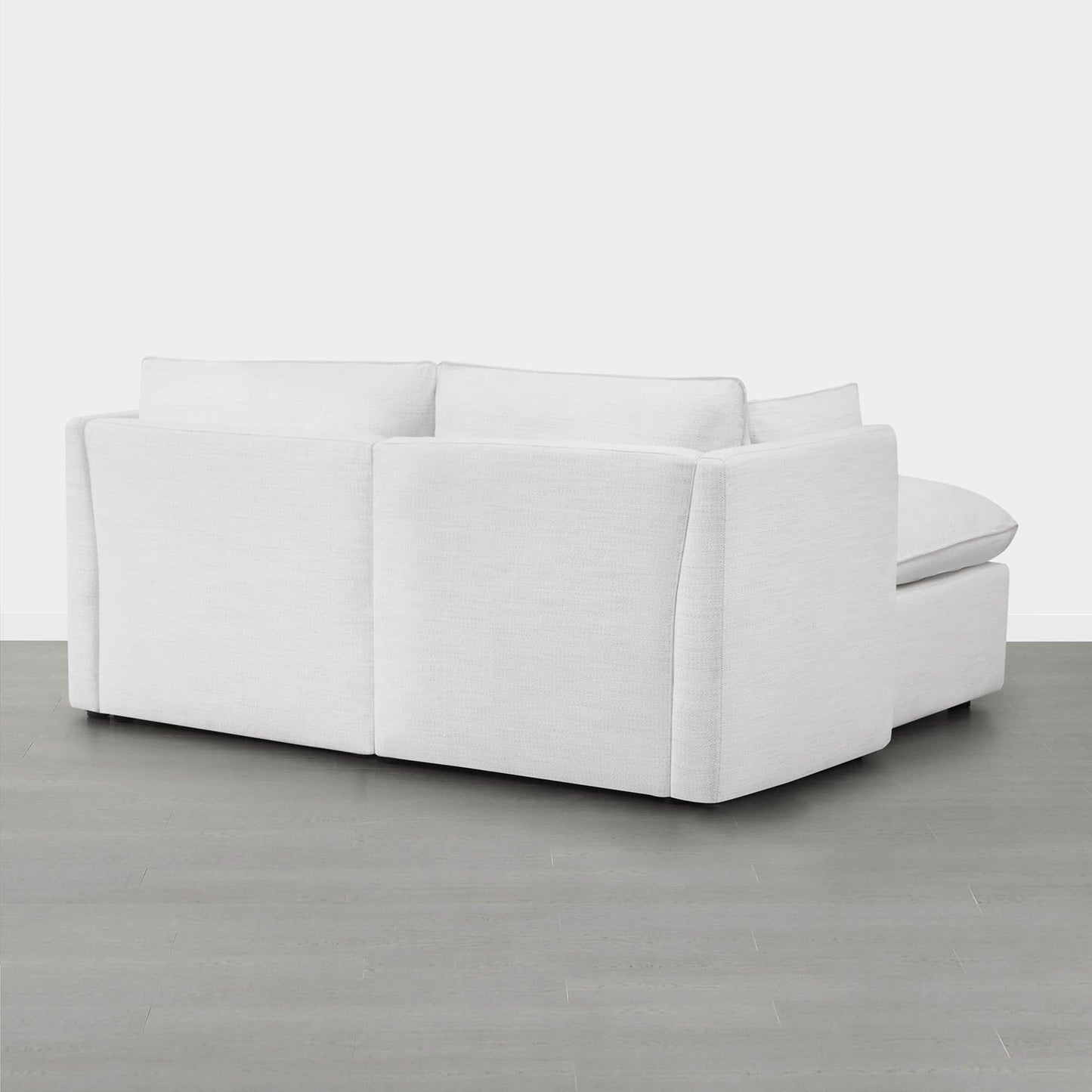 Modular Sofa with Feather Cushions in Three Pieces