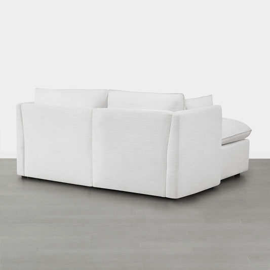 Modular Sofa with Feather Cushions in Three Pieces