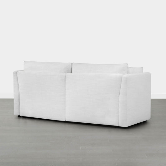 Modular Sofa with Feather Cushions in Two-Piece Design