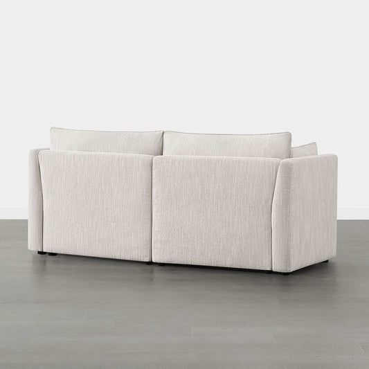 Modular Sofa with Feather Cushions in Two-Piece Design
