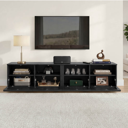Modular TV Stand in Violet with LED Lighting Feature