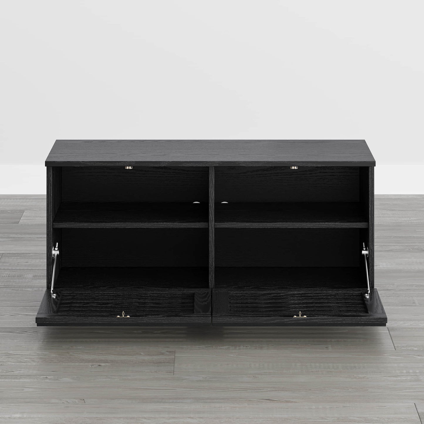 Modular TV Stand in Violet with LED Lighting Feature