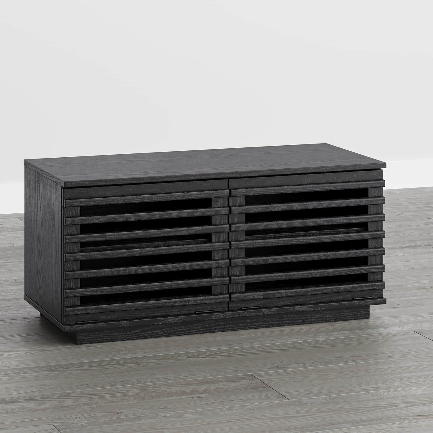 Modular TV Stand in Violet with LED Lighting Feature
