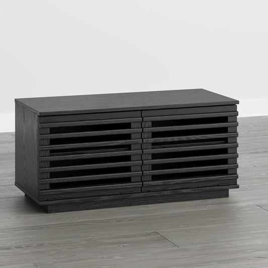 Modular TV Stand in Violet with LED Lighting Feature