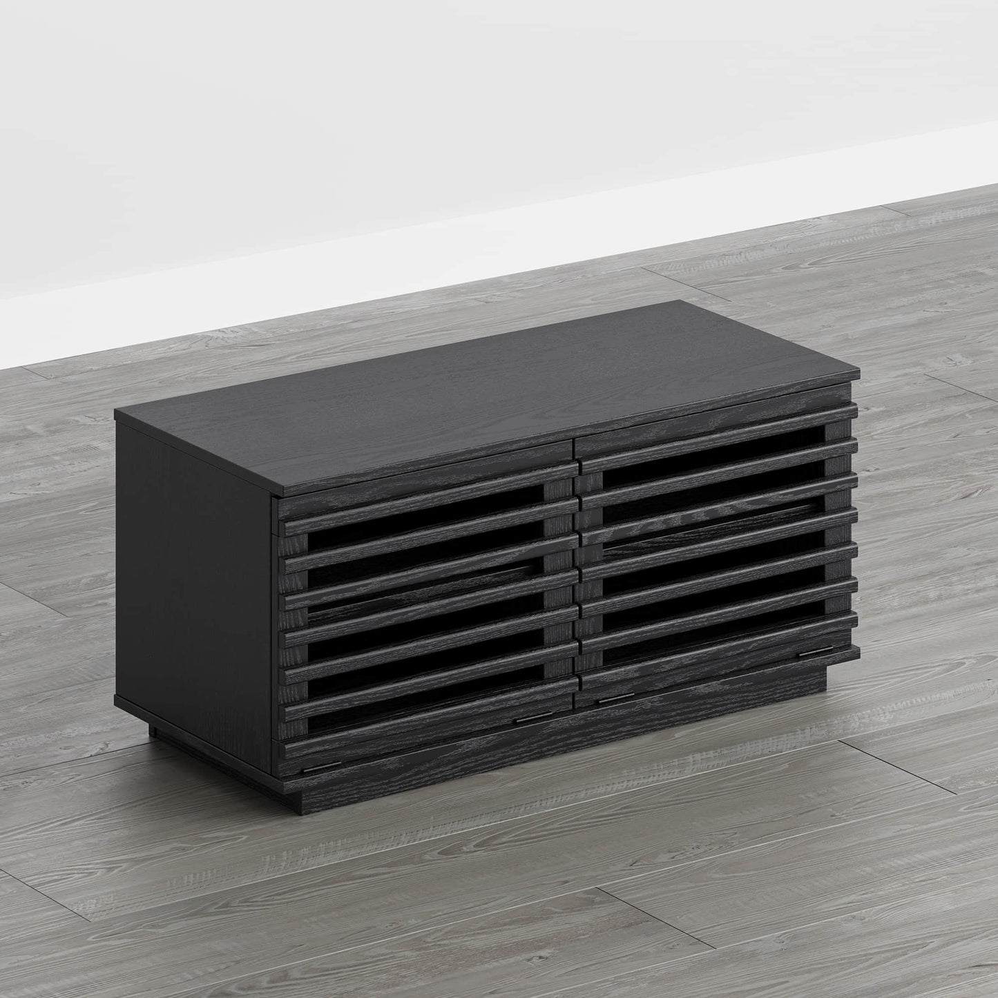 Modular TV Stand in Violet with LED Lighting Feature