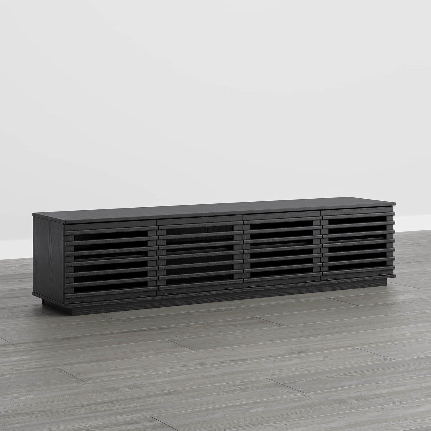 Modular TV Stand in Violet with LED Lighting Feature