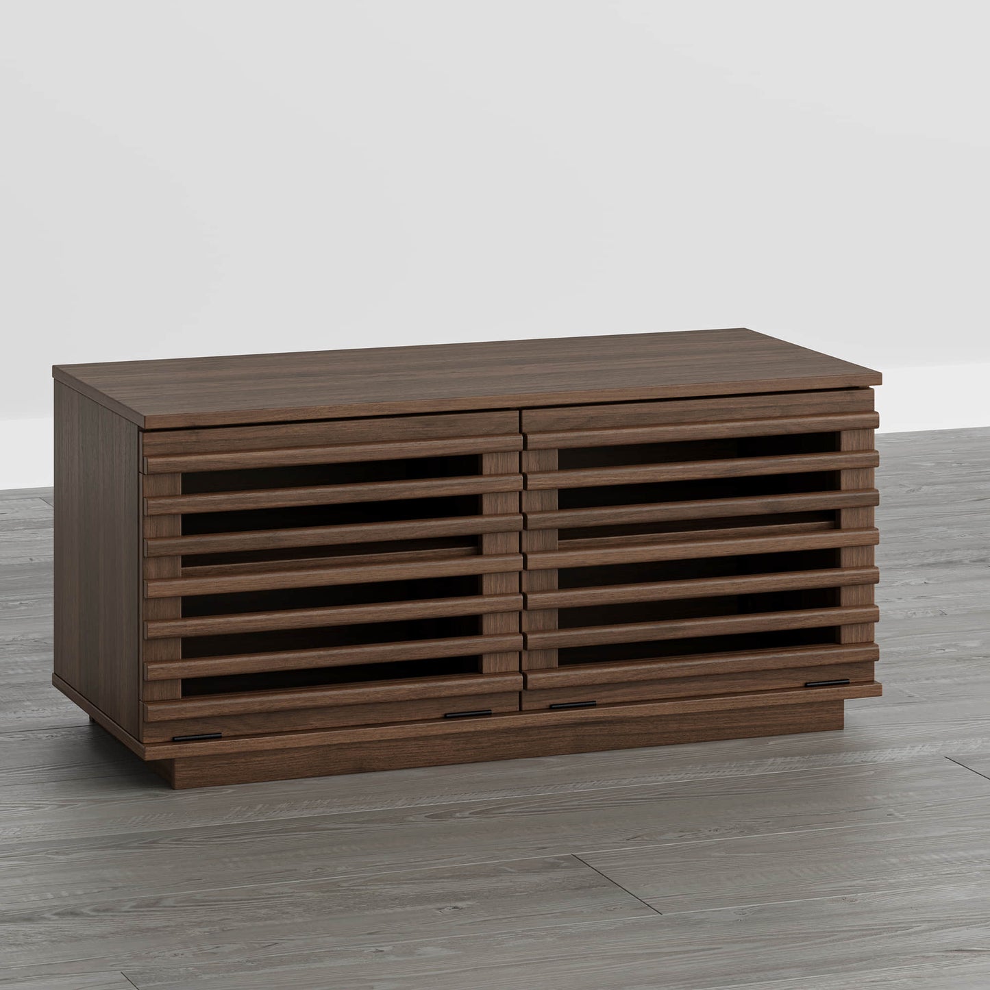 Modular TV Stand in Violet with LED Lighting Feature