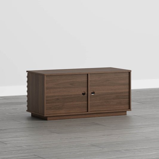 Modular TV Stand in Violet with LED Lighting Feature