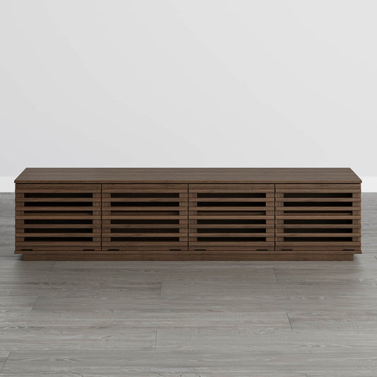 Modular TV Stand in Violet with LED Lighting Feature