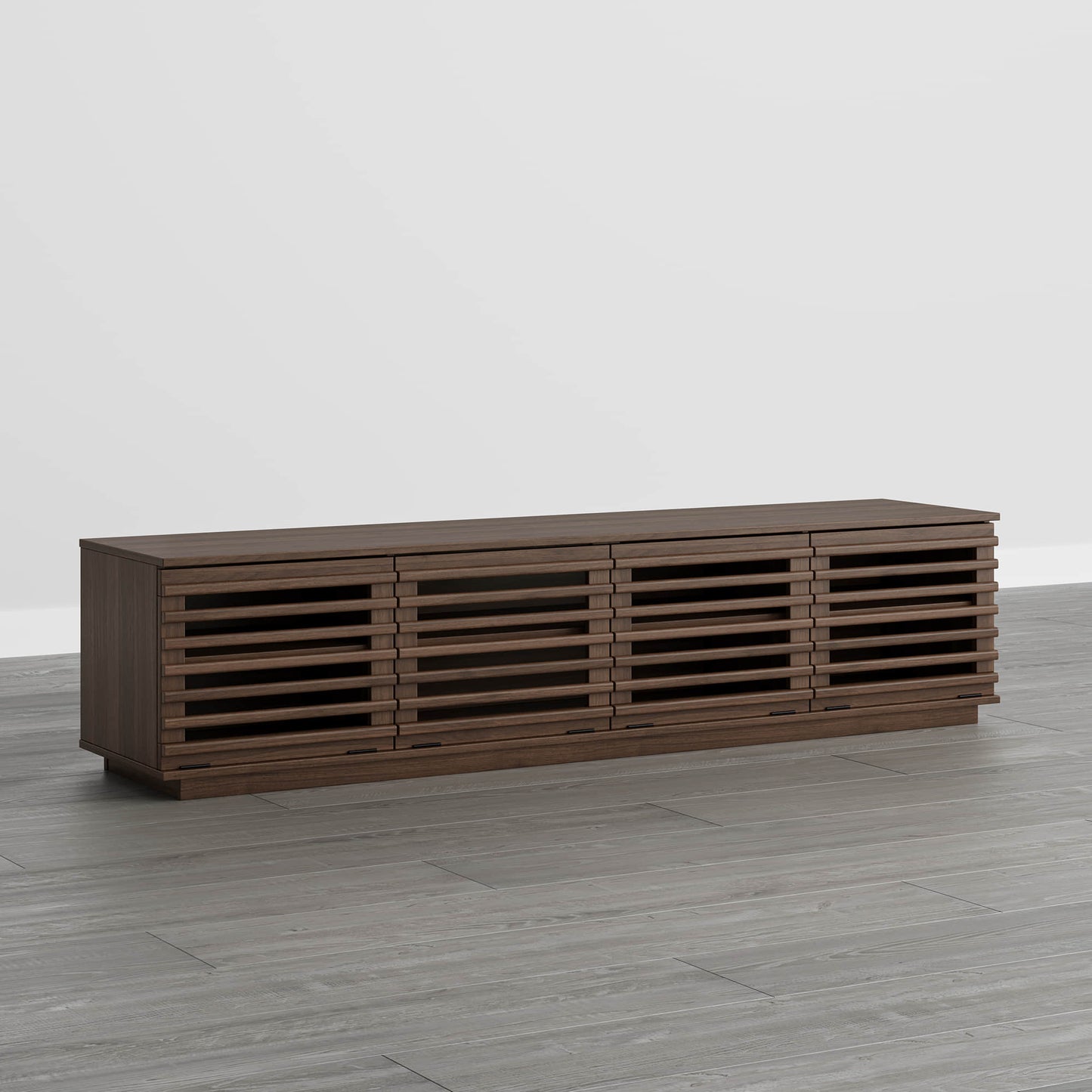 Modular TV Stand in Violet with LED Lighting Feature