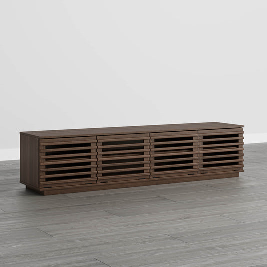 Modular TV Stand in Violet with LED Lighting Feature