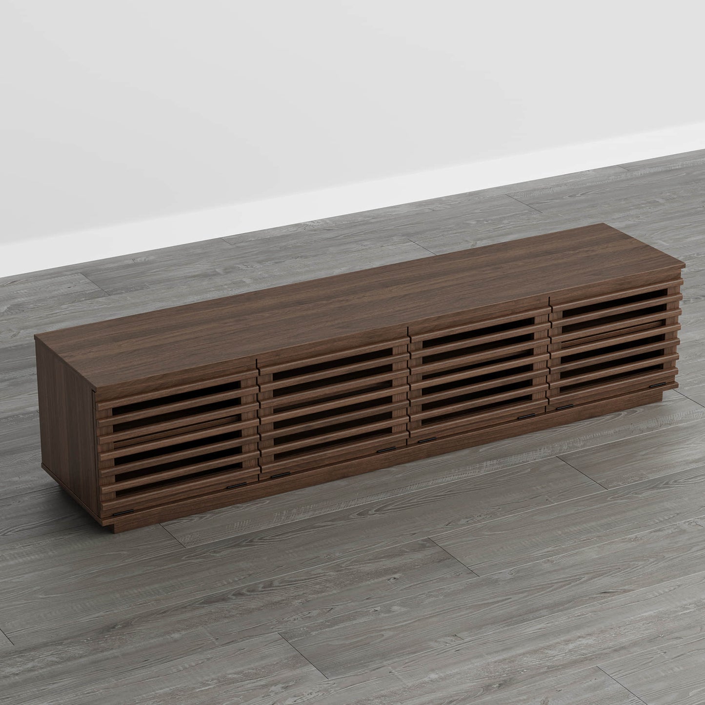 Modular TV Stand in Violet with LED Lighting Feature