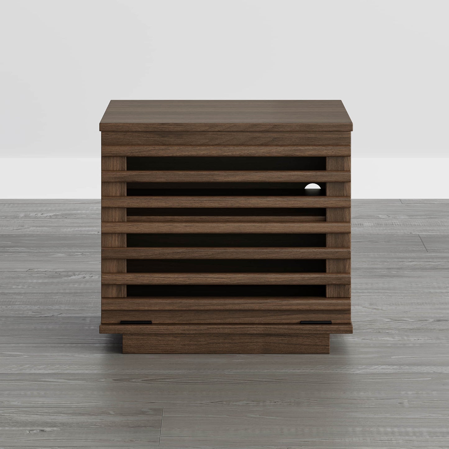 Modular TV Stand in Violet with LED Lighting Feature