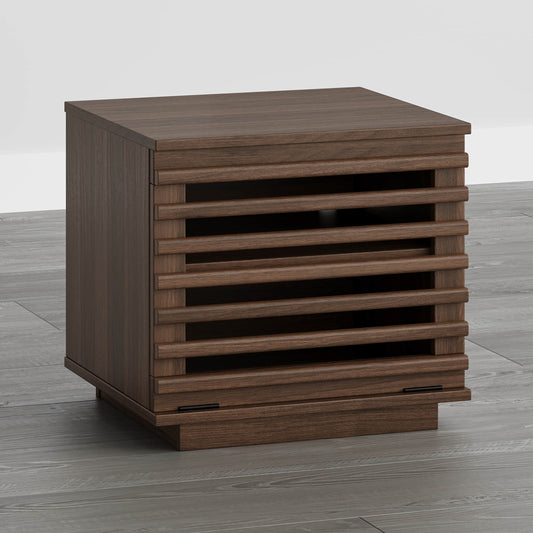 Modular TV Stand in Violet with LED Lighting Feature