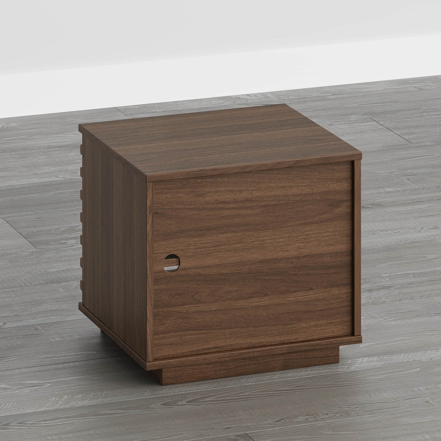 Modular TV Stand in Violet with LED Lighting Feature