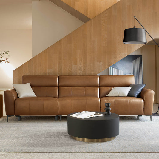 Murphy Dual-Motor Genuine Leather Zero-Wall Reclining Sofa