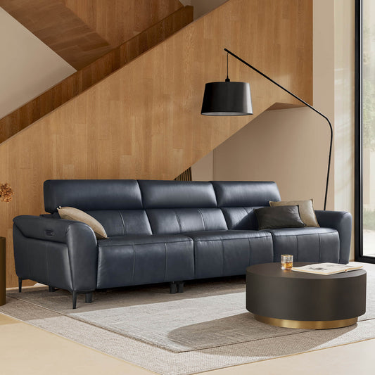 Murphy Dual-Motor Genuine Leather Zero-Wall Reclining Sofa