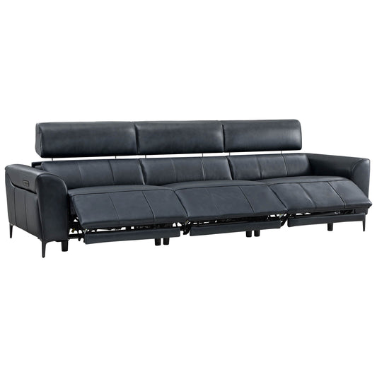 Murphy Dual-Motor Genuine Leather Zero-Wall Reclining Sofa