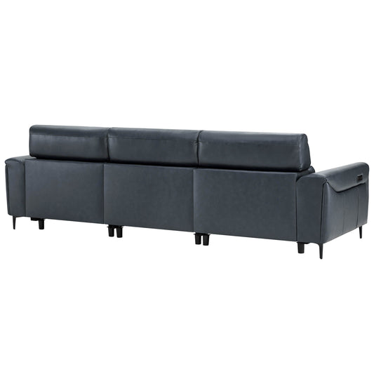 Murphy Dual-Motor Genuine Leather Zero-Wall Reclining Sofa
