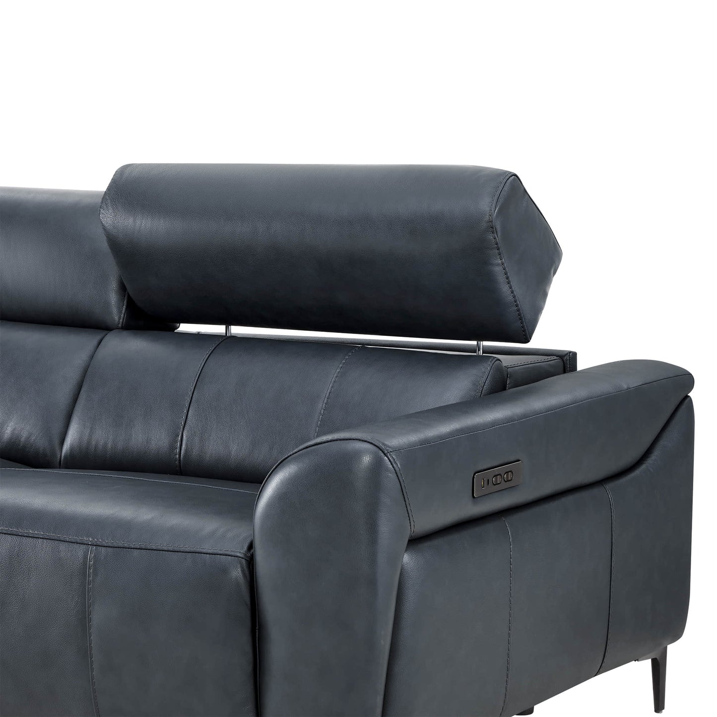 Murphy Dual-Motor Genuine Leather Zero-Wall Reclining Sofa