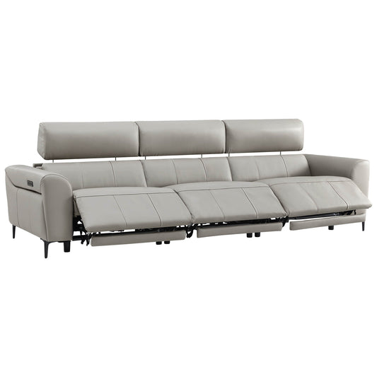 Murphy Dual-Motor Genuine Leather Zero-Wall Reclining Sofa