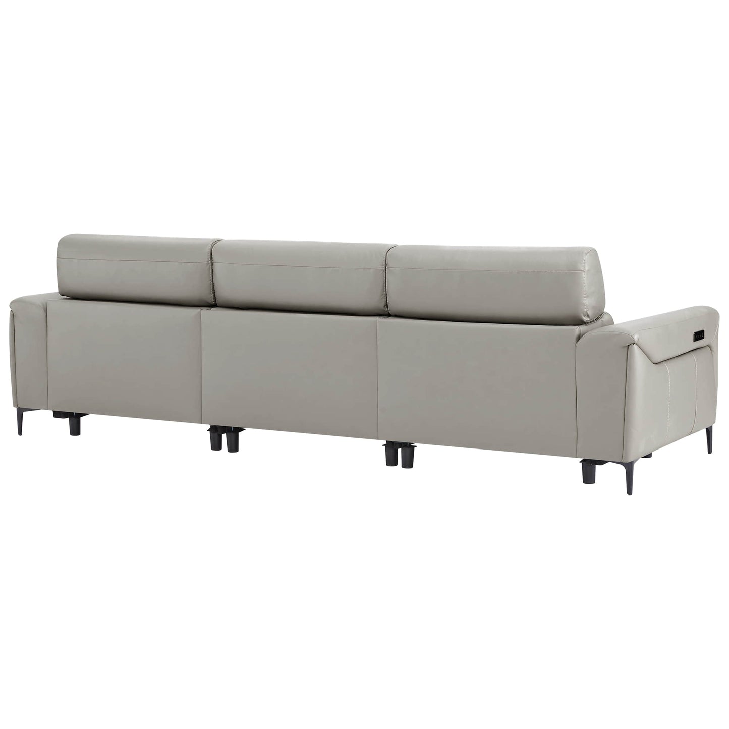Murphy Dual-Motor Genuine Leather Zero-Wall Reclining Sofa