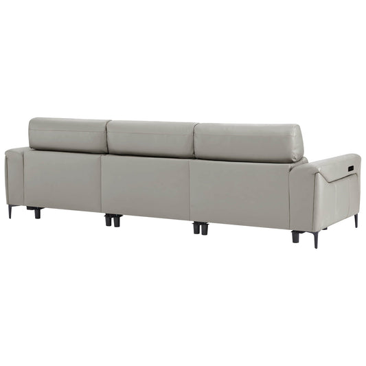 Murphy Dual-Motor Genuine Leather Zero-Wall Reclining Sofa