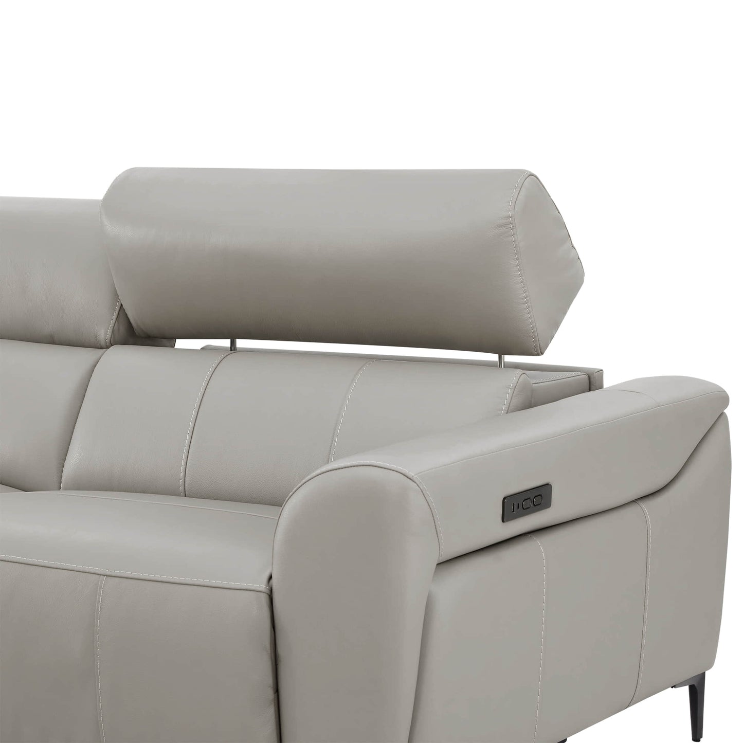 Murphy Dual-Motor Genuine Leather Zero-Wall Reclining Sofa