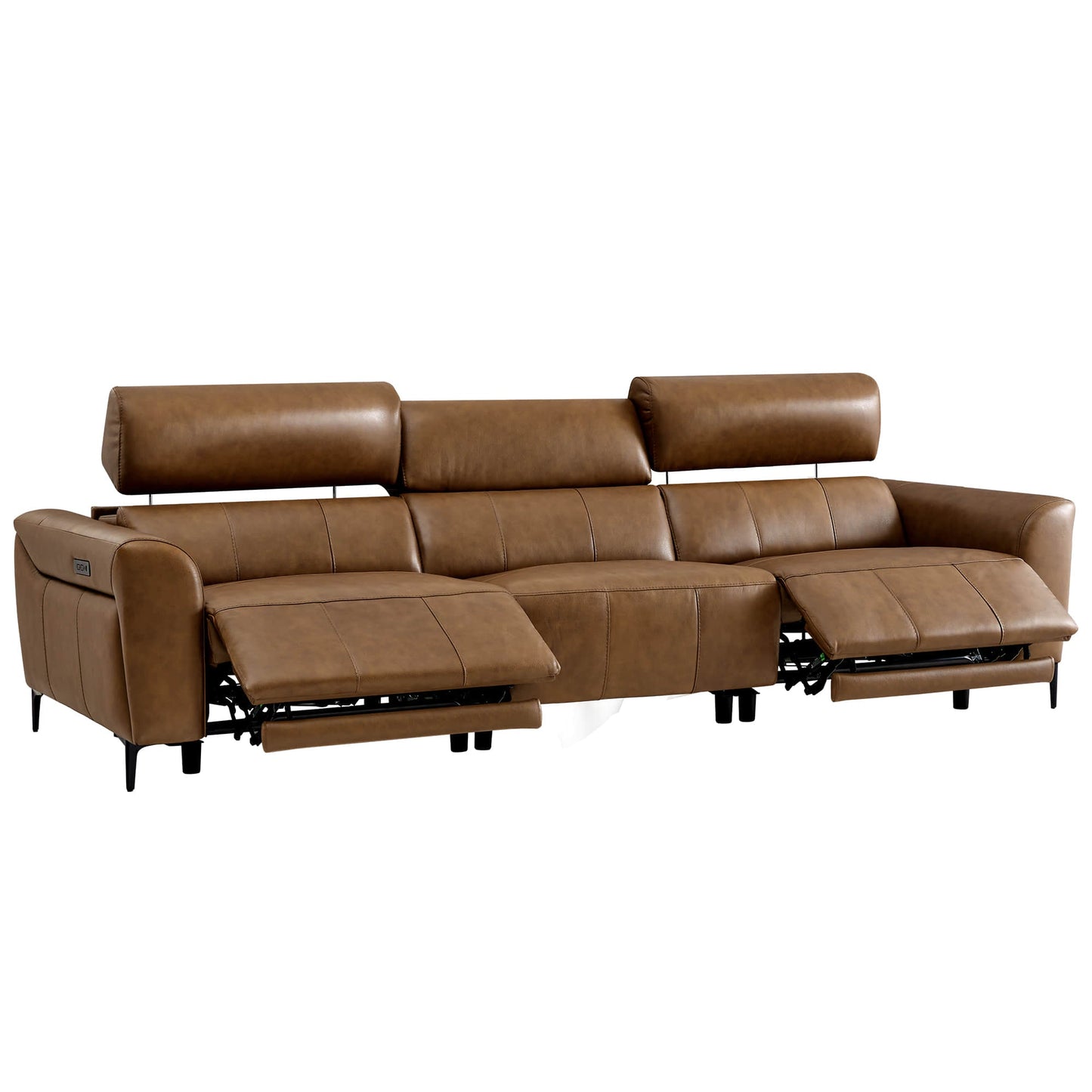 Murphy Dual-Motor Genuine Leather Zero-Wall Reclining Sofa
