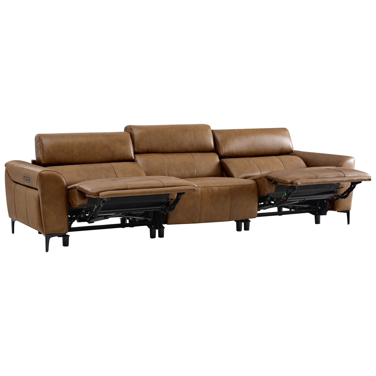 Murphy Dual-Motor Genuine Leather Zero-Wall Reclining Sofa