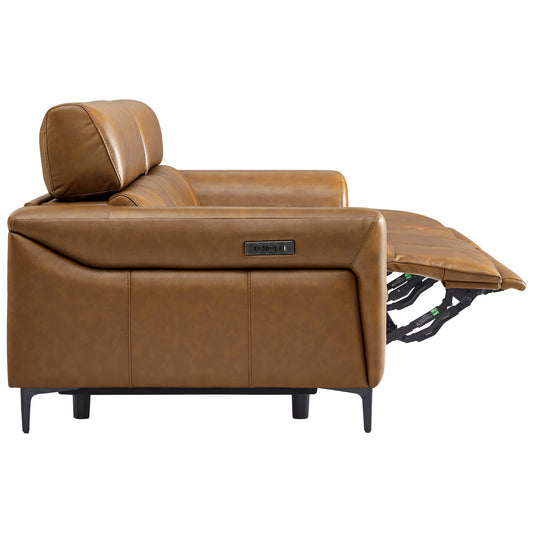 Murphy Dual-Motor Genuine Leather Zero-Wall Reclining Sofa