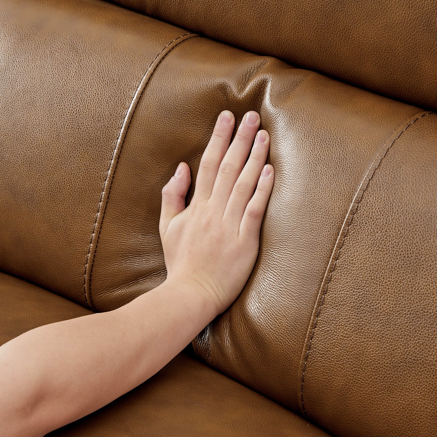 Murphy Dual-Motor Genuine Leather Zero-Wall Reclining Sofa
