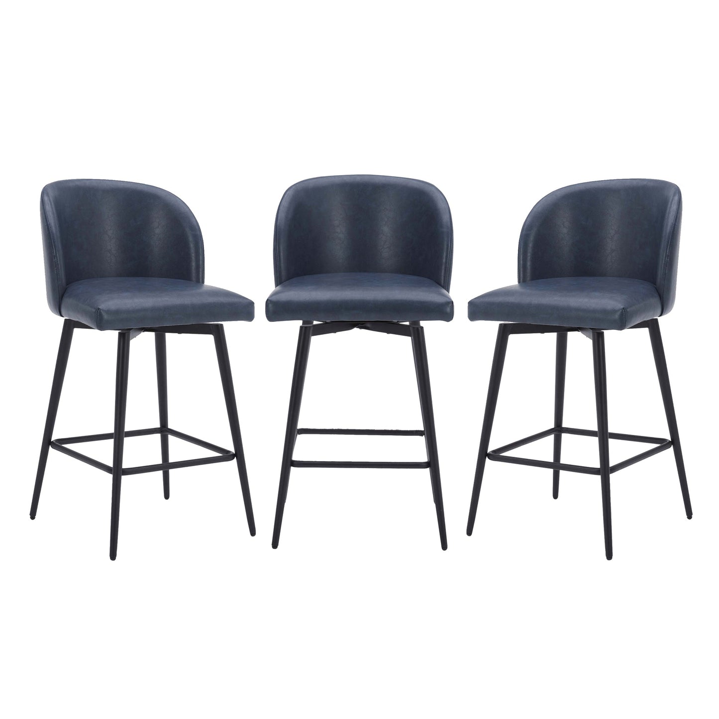 Nova Swivel Bar Stool with Comfortable Backrest