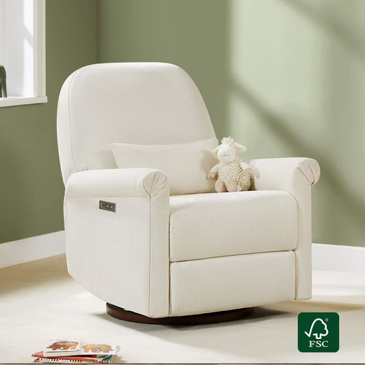 Nursery Glider Recliner with Power Swivel Function