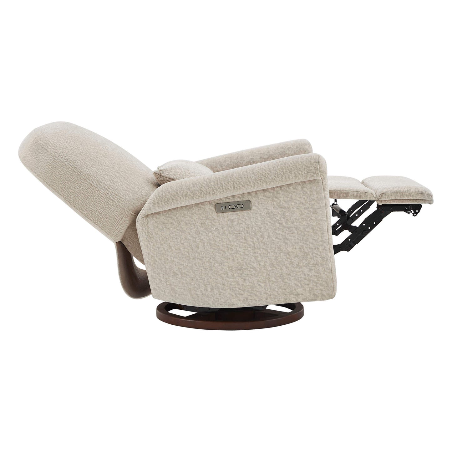 Nursery Glider Recliner with Power Swivel Function