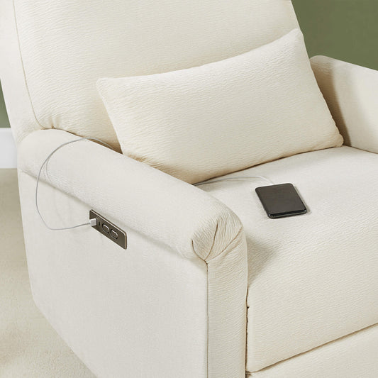 Nursery Glider Recliner with Power Swivel Function