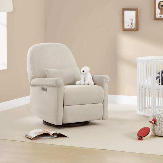 Nursery Glider Recliner with Power Swivel Function