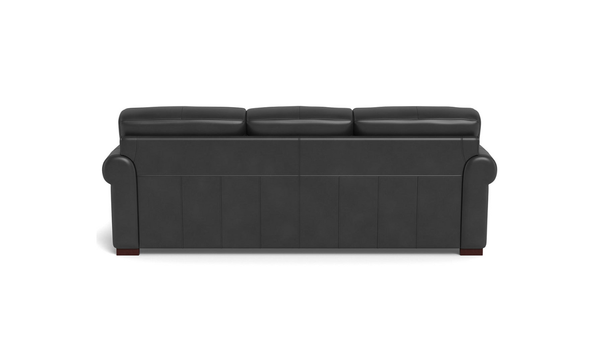 3-Seater Sofa in Waxy Pull-Up Leather with Classic Design
