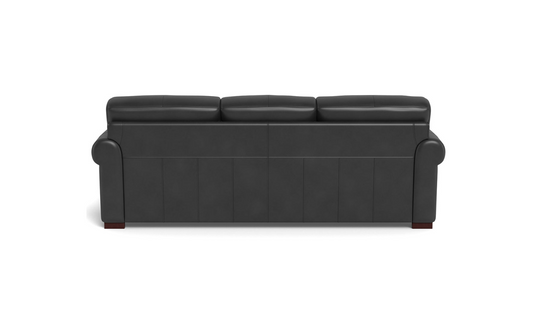 3-Seater Sofa in Waxy Pull-Up Leather with Classic Design