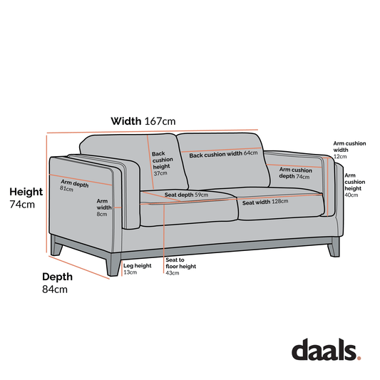 Oatmeal Fabric 2-Seater Sofa with Elegant Cushioning