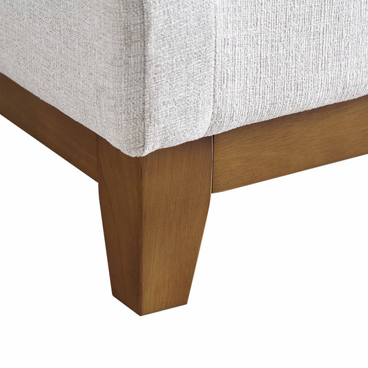 Oatmeal Fabric 2-Seater Sofa with Elegant Cushioning