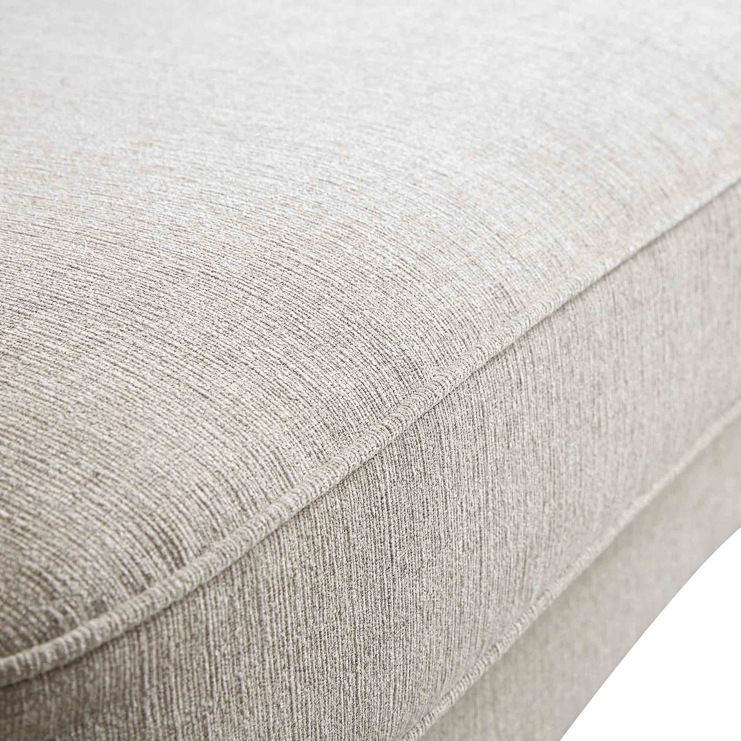 Oatmeal Fabric 2-Seater Sofa with Elegant Cushioning