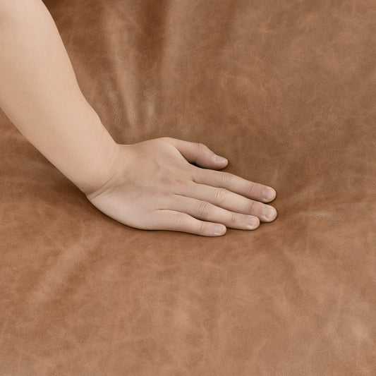 Ottoman in Feather-Soft Fabric with Modern Design