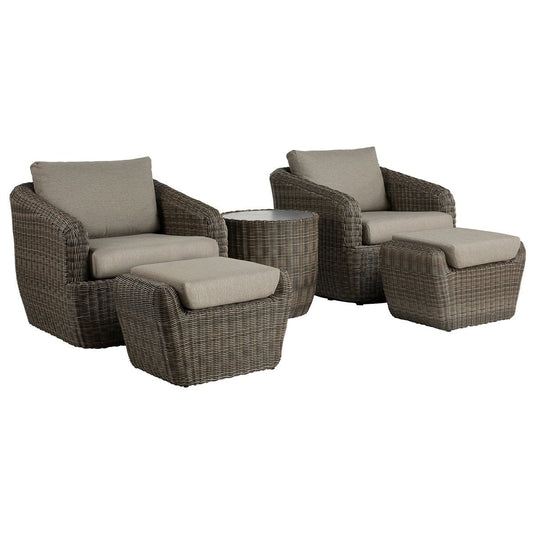 Outdoor 5-Piece Patio Set in Liana Wicker Design